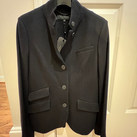 Rag & Bone Slade Wool Jacket, Size 6, Salute (blue), NWT - Picture 5 of 16